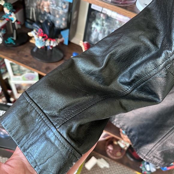Vintage Wilsons Leather Black Jacket Women’s XL Genuine Leather Zip Up - Picture 5 of 11